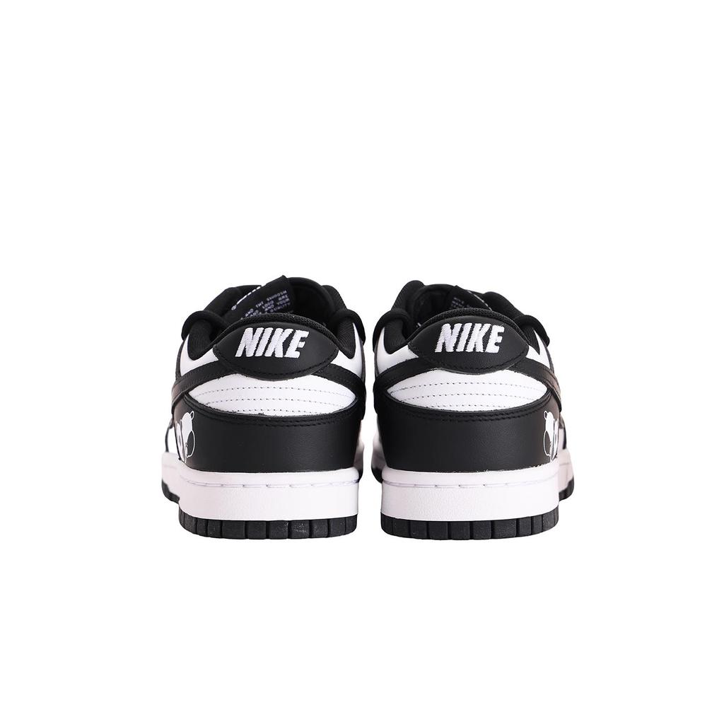 Nike Dunk Coverage Abrasion Resistant Slip Resistant Low top Skateboard Shoes Unisex White Black HF5441-100(Team59-)