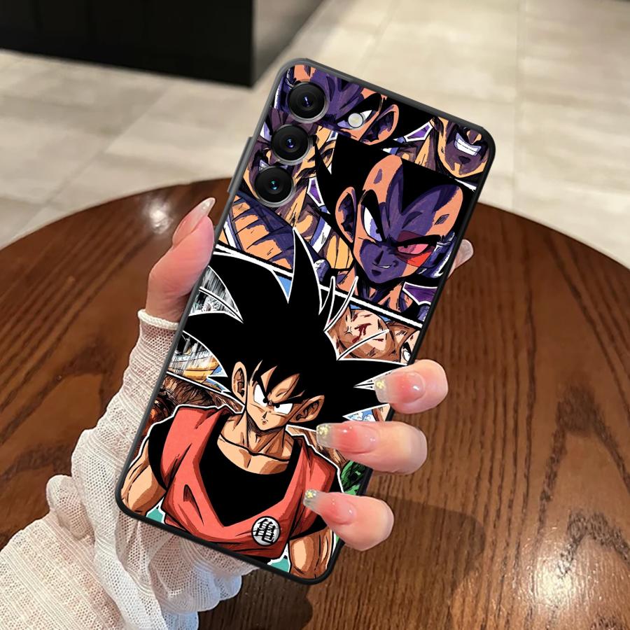 Case for Samsung Galaxy A22 A52 A32 A41 A23 A53 A26 A72 A35 A25 A71 A36 A24 A55 A51 A73 Black Soft Phone Cover Dragon Ball