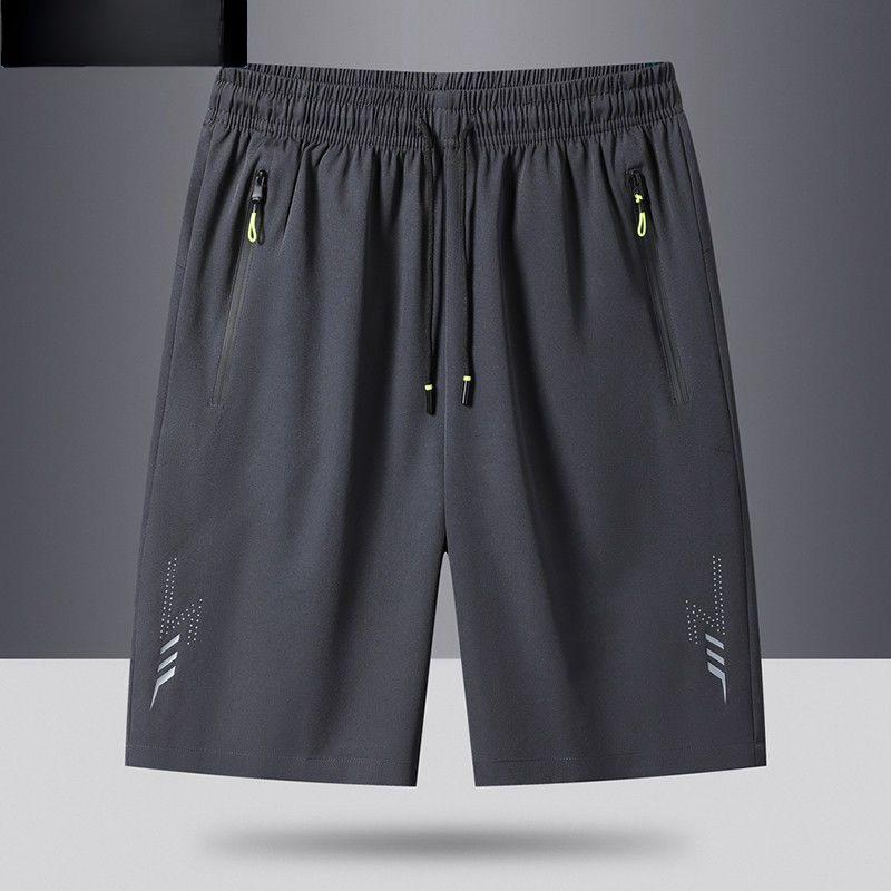 Summer New Style Basketball Shorts For Casual Men, Quick Drying Five Quarter Pants, Ice Silk Fitness Loose Oversized Pants