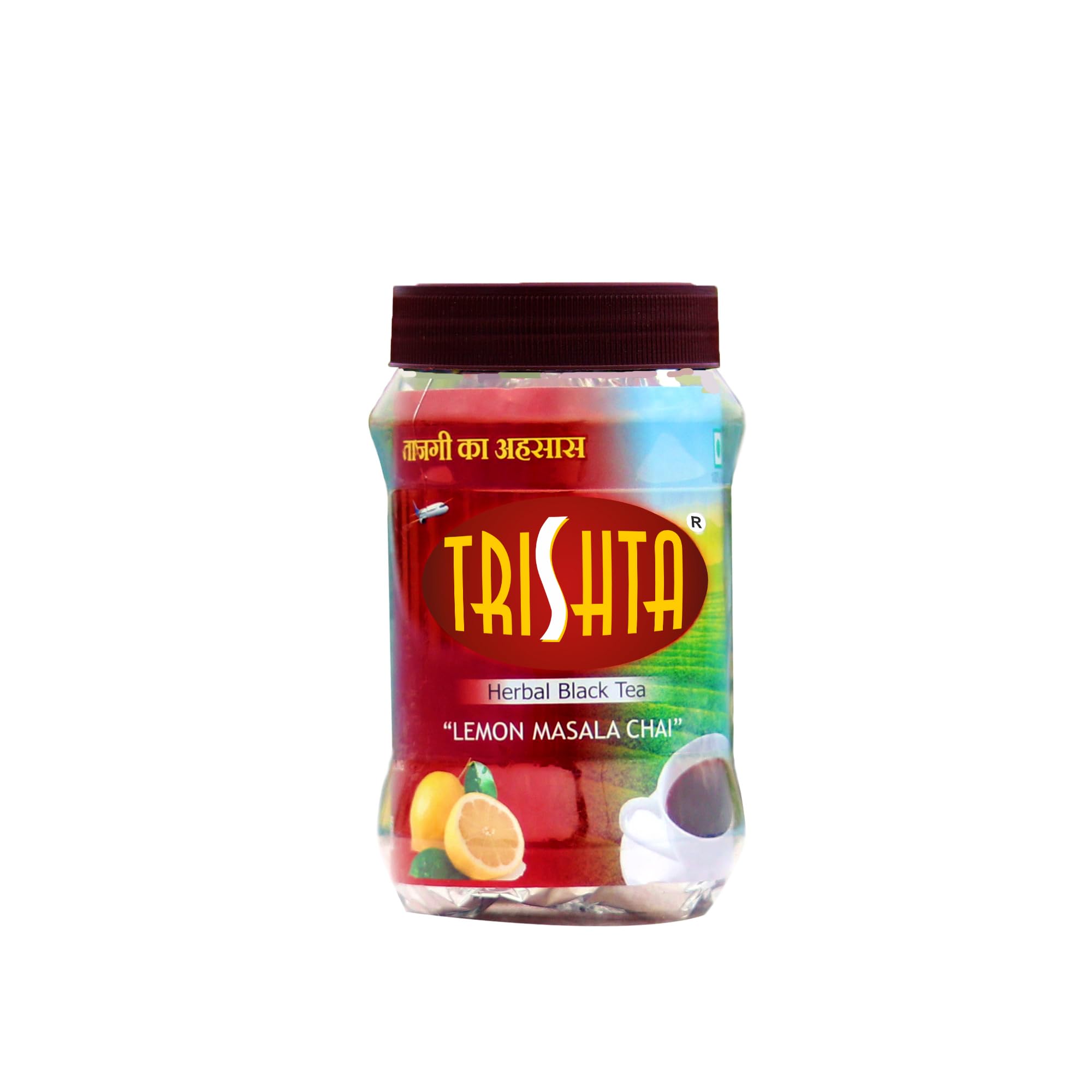 Trishta Lemon Masala Chai Tea Barni 200Gm | Healthy Tea | Loaded Herbs | Antioxidant | 10 Seconds To Prepare | 100% Natural | No Preservatives