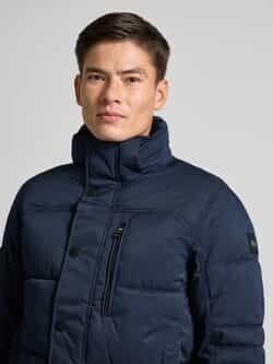 Winter Jacket Tom Tailor Puffer Winter Jacket With Detachable Hood (1044772) Sky Captain Blue