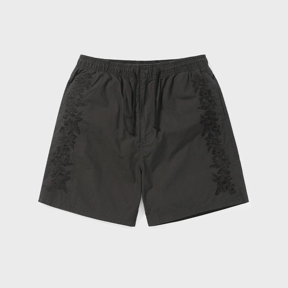 Disisneverthat Короткое черное платье с цветочной вышивкой M