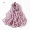 58 Colors Women Candy Color Voile Scarf Plain Solid Pashmina Female Warm Cotton Viscose Scarves Blanket Shawls And Wraps Bufanda