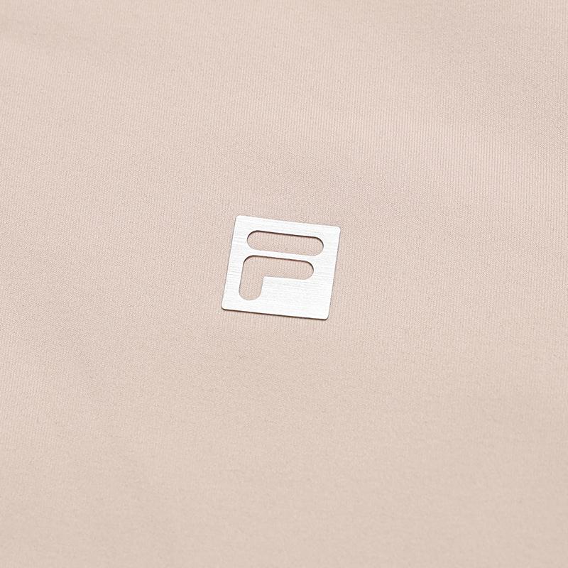 FILA Fleece Version Simple Sports Training Comfortable Versatile Warm Long Sleeve T-Shirt Women tops Pink A11W611219FPK