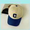 Unisex-Baseballkappe mit besticktem Buchstaben C und verstellbarer Passform für Freizeit und Sonnenschutz