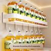 Wall-Mounted Punch-Free Kitchen Spice Rack & Shelf Organizer