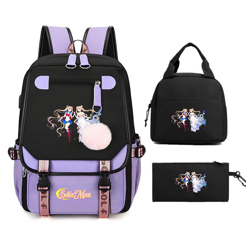 Sailor Moon Cartoon Elementary School Bag Lightweight Junior High School Backpack Women's Large Capacity Travel Bag