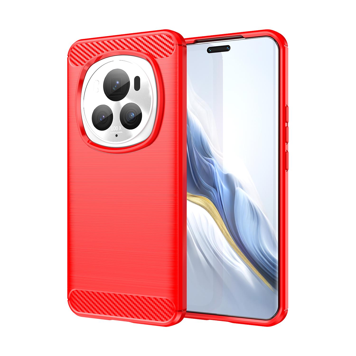 

Чохол для Honor Magic 6Pro 6 pro Протиударний силіконовий чохол для телефону для honor magic6 pro Розкішні матові чохли Coque Fundas Magic6 Pro червоний