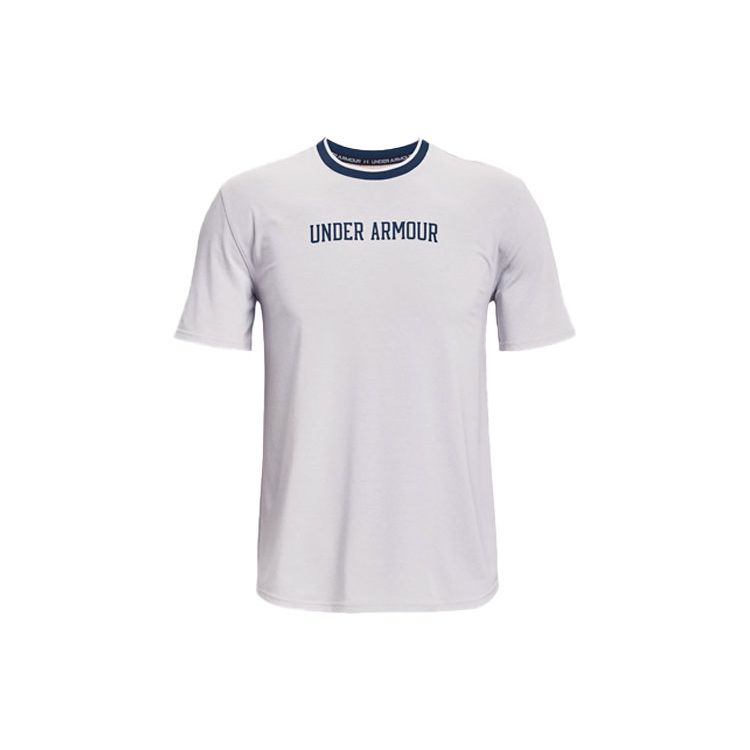 

Футболка прямого кроя Under Armour с круглым вырезом, мужские топы, гало-серый 1361756-014