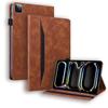 Suitable for iPad Air 13 Inch 2026 Flat Leather Case Pro 11 Inch Business Matte Splicing Card Holder
