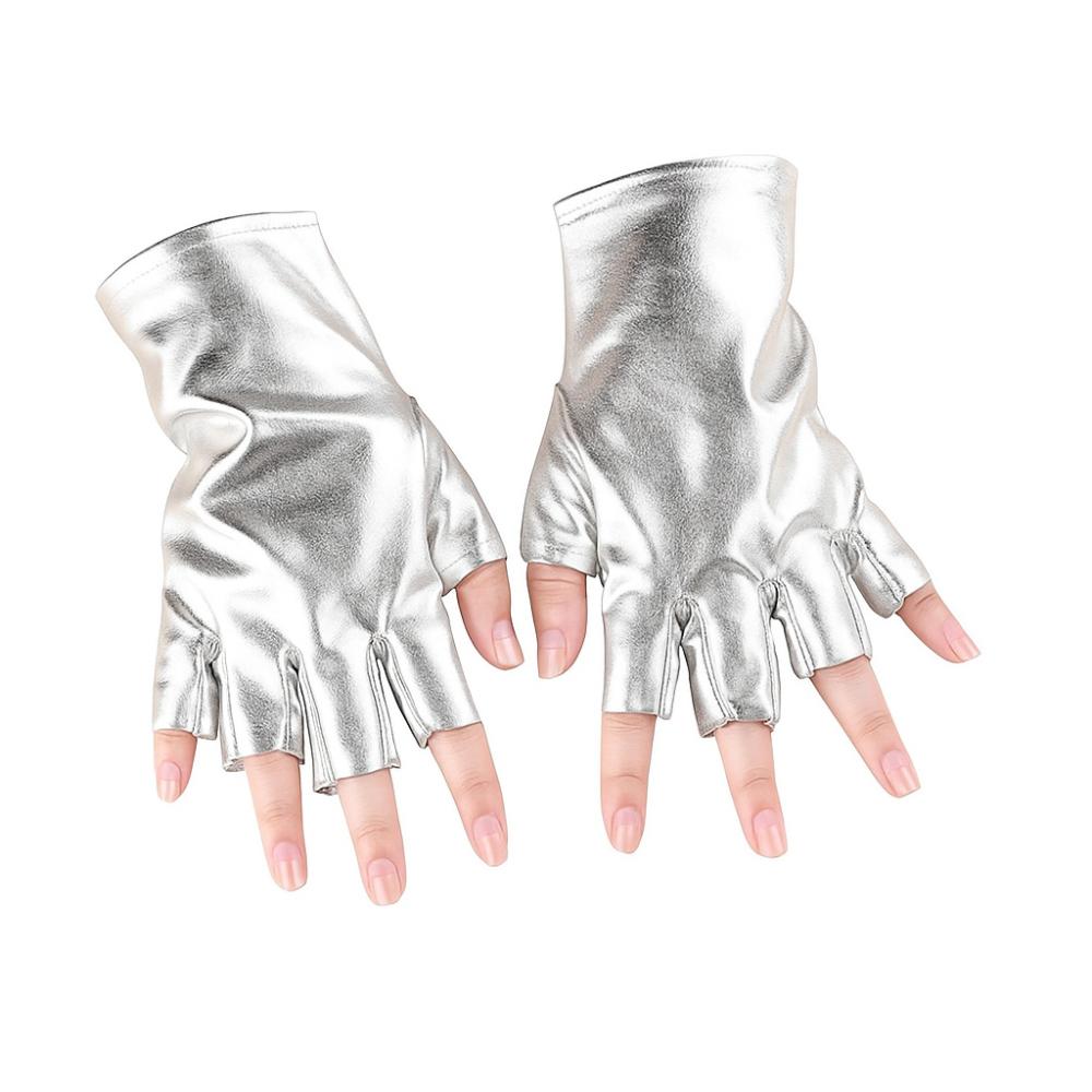 Imitation Leather PU Leather Gloves Punk Style Cosplay Gloves Hip Hop Performance