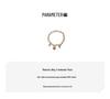 Korean Style Adjustable Freshwater Pearl & Zircon Beaded Coin Bracelet