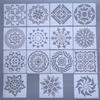Versatile Mandalas Design Stencils For Artistic Expression Decoration Projects PET Templates With Precise Cutout Shapes