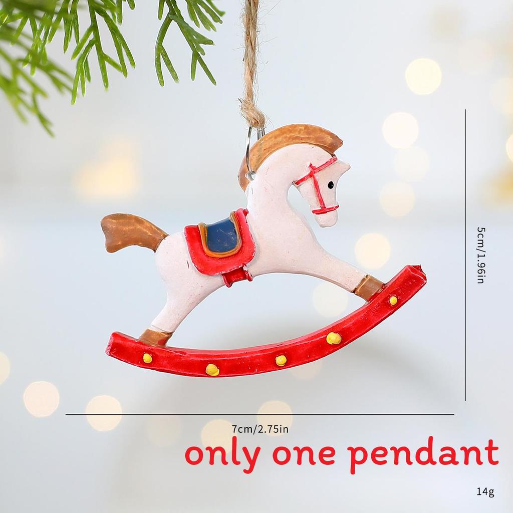 Christmas Resin Ornaments Set With Snowflake Star Heart For Holiday Decor