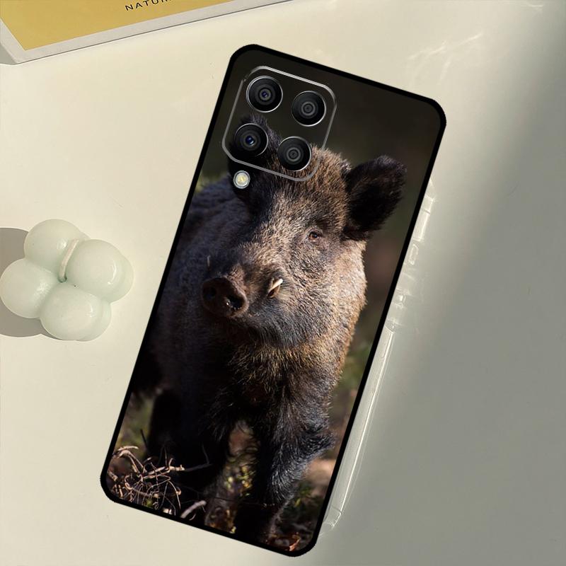 Wild Boar Pig Brown For Samsung Galaxy M16 M06 M12 M55 M15 M35 M14 M34 M54 M11 M21 M31 M13 M33 M53 M32 M52 Case