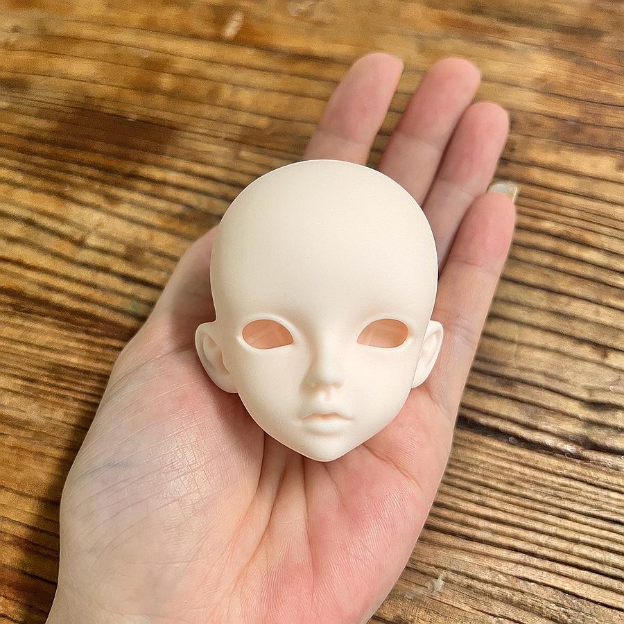 1 Pieces 16 Doll‘s Head No Makeup Mjd Doll Accessories with Changeable Eyes Dress Up Toys