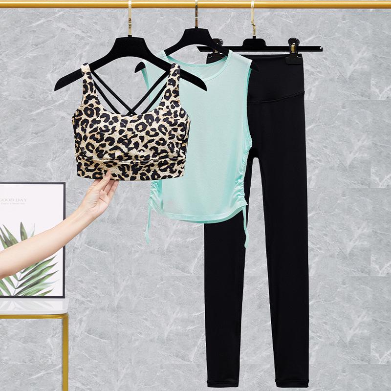 Lulu Women's Yoga Bra and High-Waist Fitness Pants Set - Spring/Summer Activewear