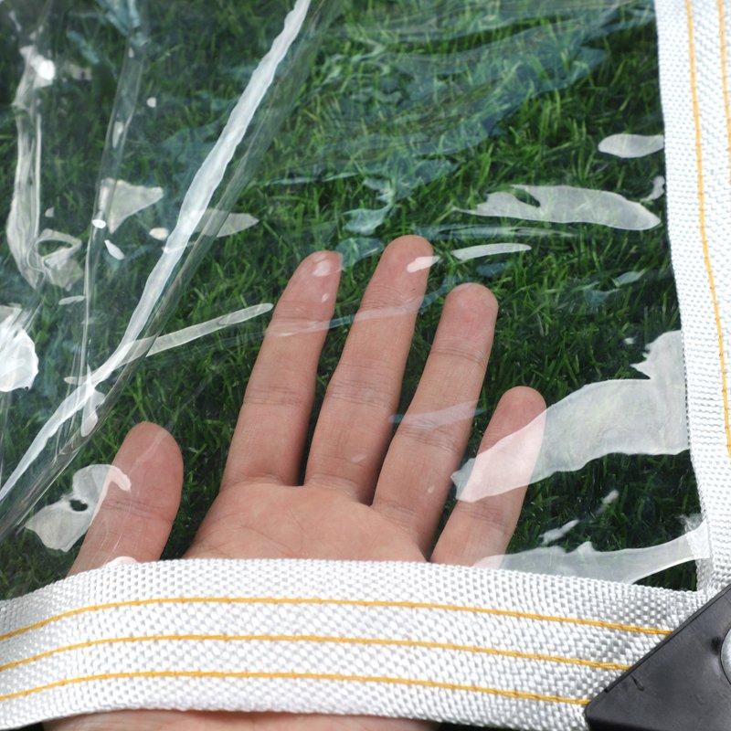 0.35mm Thickened PVC Tarpaulin Outdoor Garden Plant Support Rainproof Cover Pergola Canopy Windows Windbreak Waterproof Tarp DIY