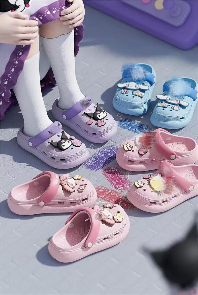 My Baby Room Stylish 22 Kuromi, Melody, Cinnamoroll, Slippers, Sandals, Kids, Shoes, Slippers, Shoes, Indoor, Toilet, Anti-Slip, Amphibious, Quiet,