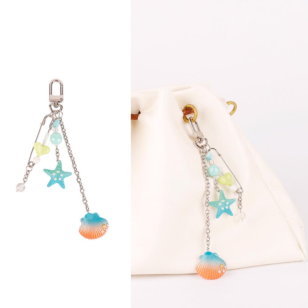 Ocean Series Starfish & Turtle Bag Charm Keyring