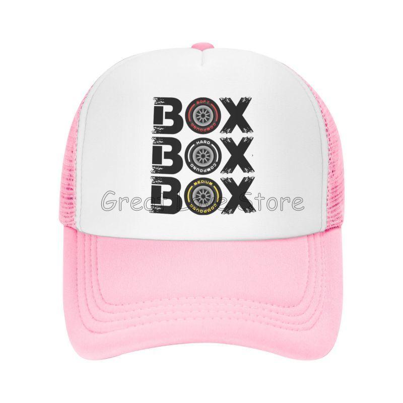 Box Box Box F1 Print Baseball Cap Formula 1 Summer Travel Caps for Unisex Women Outdoor Breathable Mesh Snapback Hats Trucker Hat
