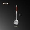 304 Stainless Steel & Pear Wood Kitchen Utensil Set - Stir-Fry Spatula, Skimmer, Frying Spatula, Rice Spoon.