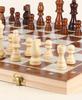 Solid Wood Foldable Double Queen Chess Set for Adults & Children