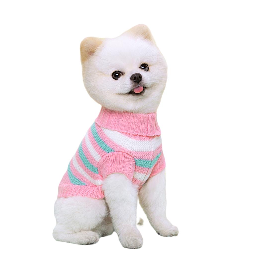 Pet Sweater for Cat Dogs Autumn Spring Pet Pullover Sweater Warm Pet Clothes for Bichon Chihuahua Small Dog Photo Outfit