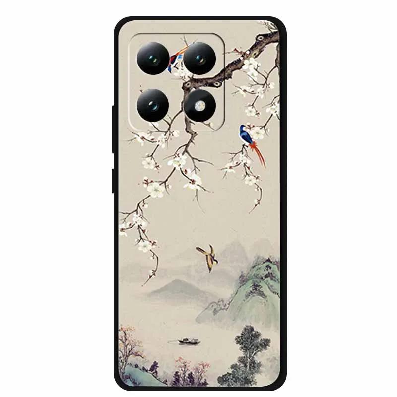 3D Flowers Case For Xiaomi 17 pro max Coque Relief Embossed Blossoms Funda Silicone Soft Back Phone Cover For Xiaomi17 TPU Para