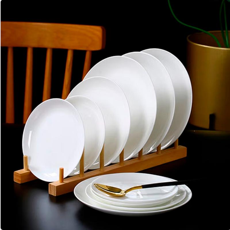 Pure White Ceramic Dinner Plate