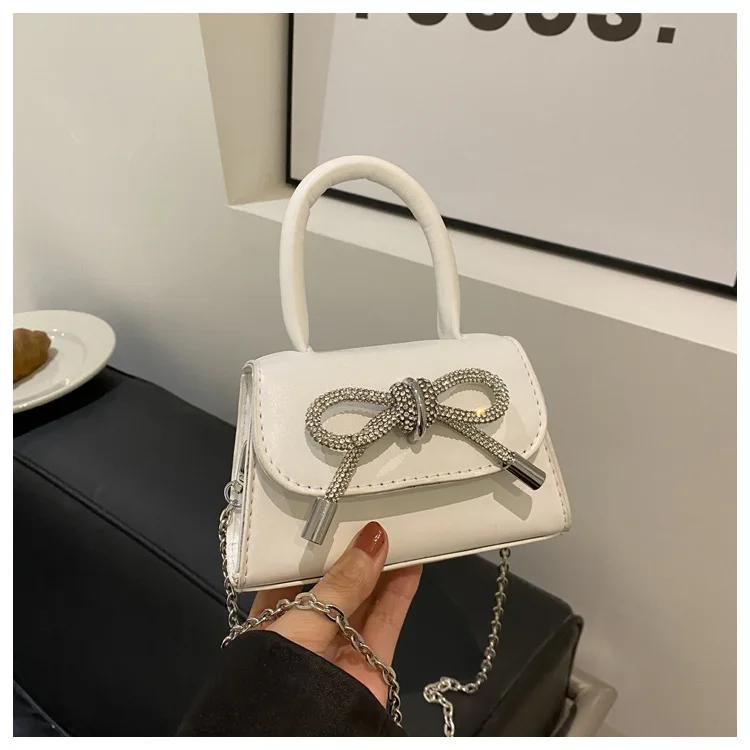 Mini Portable Small Square Shoulder Bag Women's  Autumn Winter New Fashion Chain Shoulder Messenger Crossbody Bag
