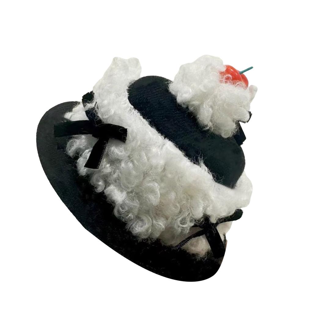 Cream Cake Designs Birthday Hat Hair Clip for Women and Girls Hair Accesories Hairpieces for Parties and Photoshoots