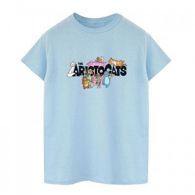 Womens/Ladies Aristocats Logo Cotton Boyfriend T-Shirt