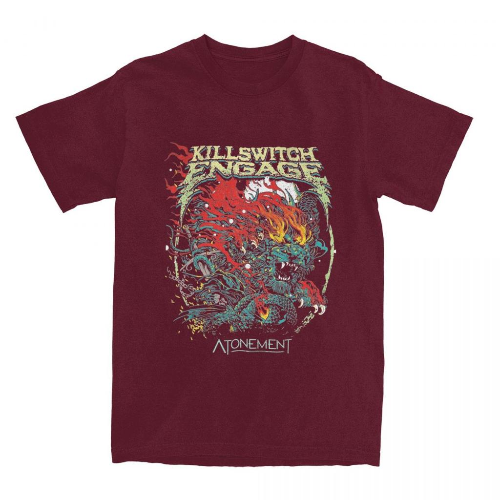 Killswitchs Engages T-Shirt American Rock Music Band T Shirts Short Sleeve Tops Summer Pure Cotton O Neck Plus Size 5XL Top Tees