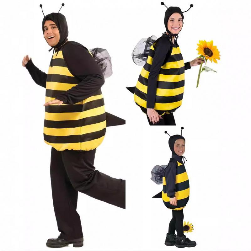 Halloween Adult Parent-Child Party Kids Suit Bee Wings Costume