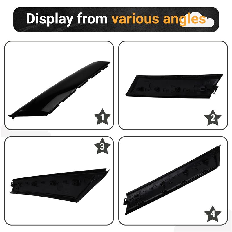 A16P-For MINI Cooper S JCW F56 14-24 1Pcs Exterior Window A Pillar Panel Molding Windshield A Post Cover Trim