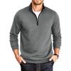 Men S Stand Collar Long Sleeve Zip Pullover Loose Sweatshirt
