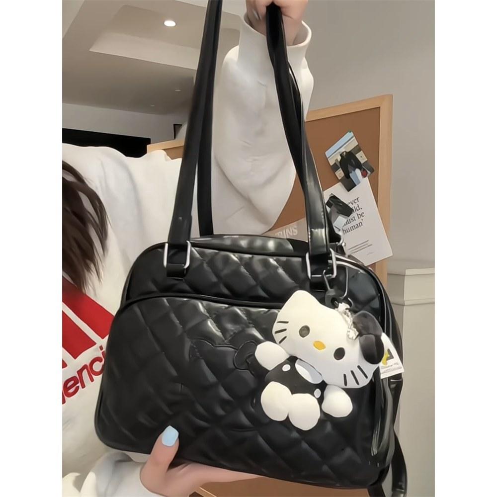 

Сумка большой вместимости из вышивальной нити ромбовидной формы, женский новый модный универсальный рюкзак для поездок на работу, текстурная наплечная сумка-подушка