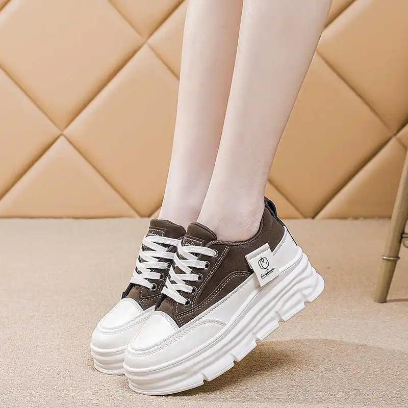 Fashion Platform Without Heels Spring Summer Sneakers Casual Womans Summer Shoes Black Boots For Women Sport Sunny Overseas Jogging