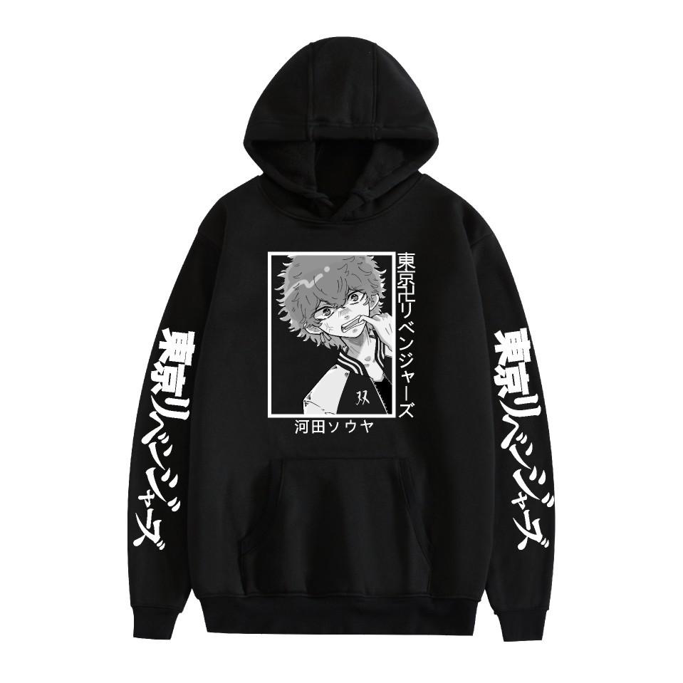 New Anime Print Fashion Casual Hooded Sweater
