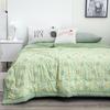 New Class A Cotton And Linen Double Layer Summer Quilt With Soybean Fiber Air Conditioning Quilt Printed Double Cooling Blanket