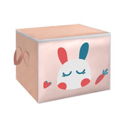Texture Soft Clothes Organizer Wide Application PVC Cartoon Print Collapsible Bed Bag for Closet