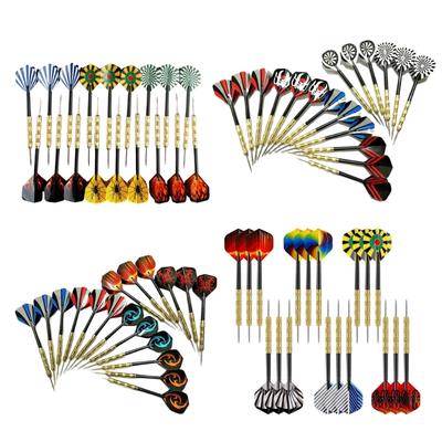 18Pcs Steel Tip Dart Set Professional Steel Tipped Dart with Aluminium Shafts Dart Flight Metal Tip Dart Enduring