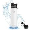 Thermal bicycle bottle for drinks 620 ml white
