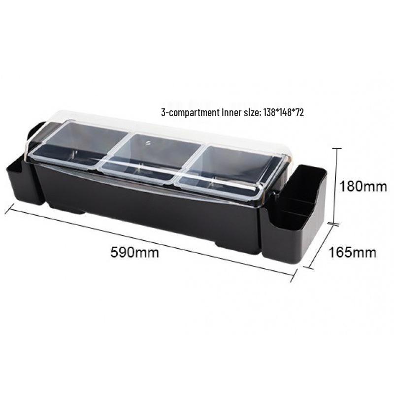 Multifunctional Multi-layer Divided Box with Lid for Fruit Tasting and Ingredient Storage