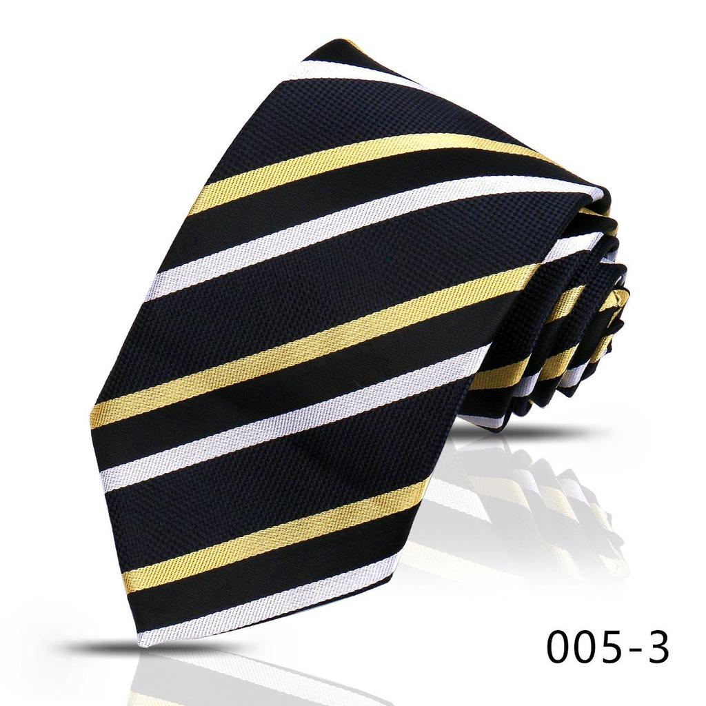 Hochwertige Herren-Seidenkrawatte, 8 cm breit, für Business und Hochzeitsanzug, mit diagonalen Streifen und Karomuster