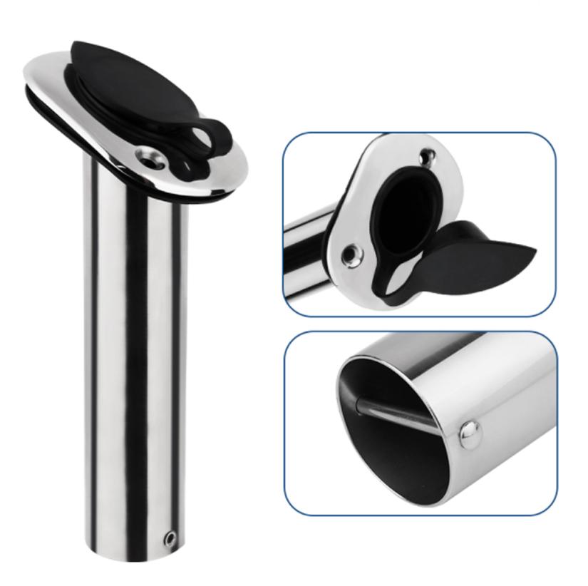 Stainless Steel Flush Mount Boat Fishing Rod Holder 15/30/90 Degree Rod Pod for Marine Boat