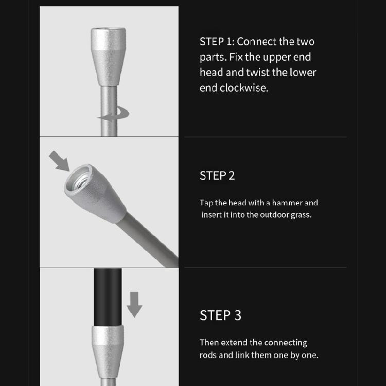Folding Tent Light Poles Camping Weatherproofed Lamp Stand Travels Stable for Outdoor Use