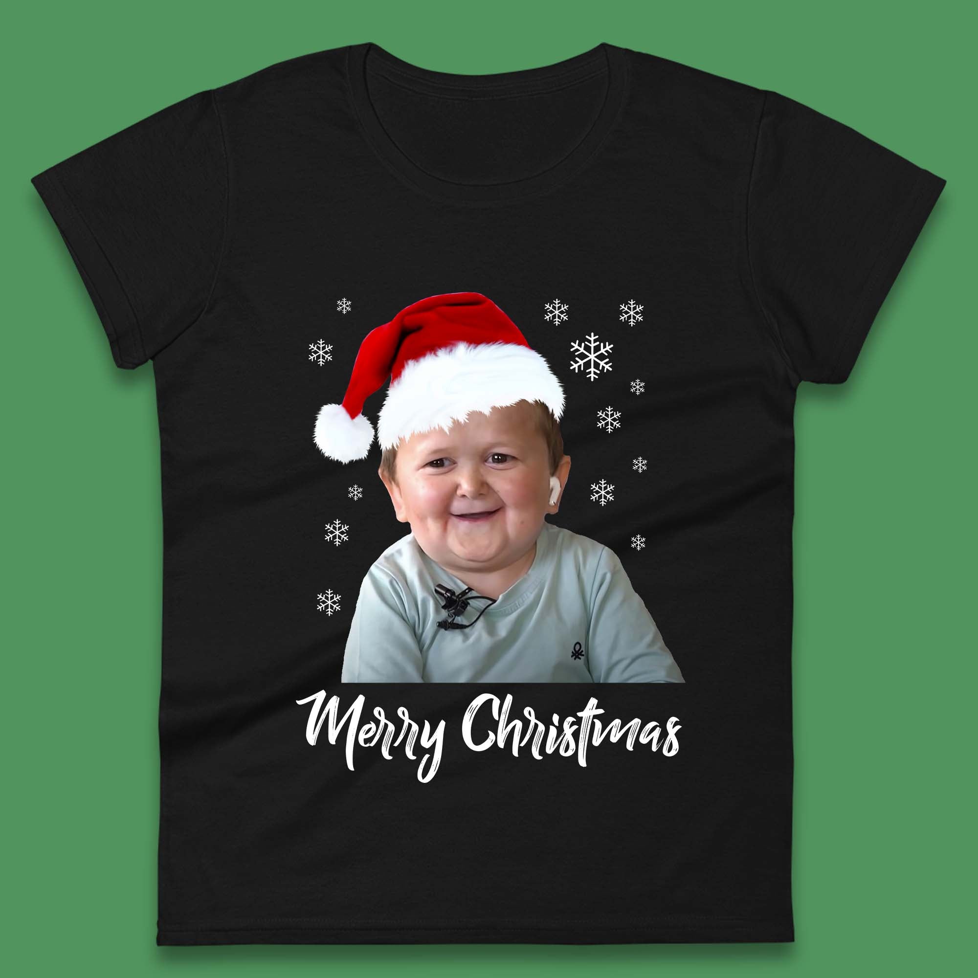 Santa Hasbulla Merry Christmas Womens T-Shirt Mens Tops Tees Unisex L