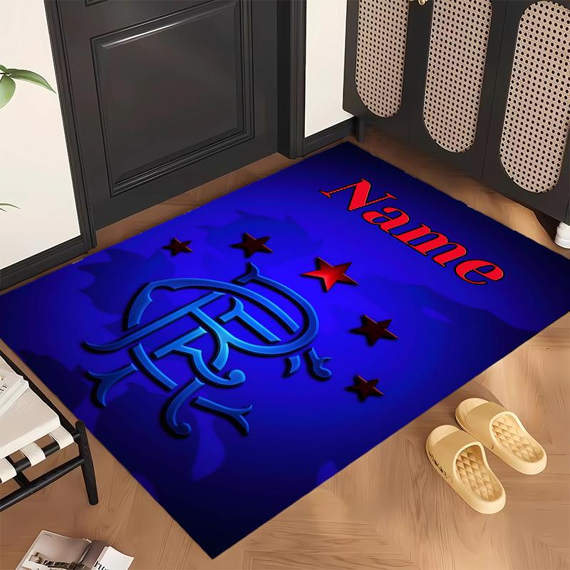 Rangers FC (5) Personalisierter Name Büro Teppich Stilvolle Dekoration für Wohnzimmer Schlafzimmer Küche